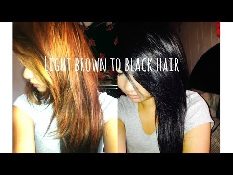 how to dye black hair