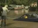 woman drives into water woman drives into water