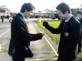 The Batty shake (handshake) straight from Batty-town The Batty shake (handshake) straight from Batty-town