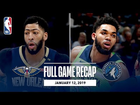 Video: Full Game Recap: Pelicans vs Timberwolves | Karl-Anthony Towns Grabs Career-High 27 Rebounds