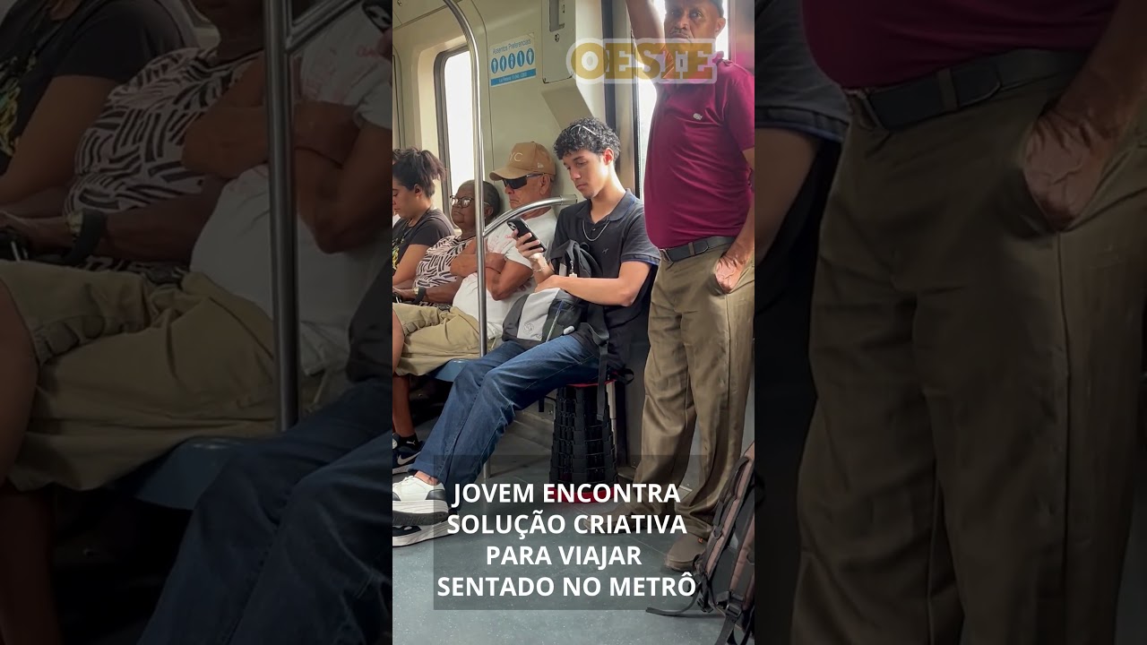 Jovem Encontra Solução Criativa Para Viajar Sentado No Metrô