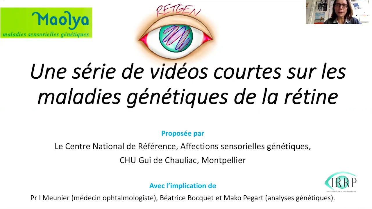 Video d'introduction du Pr Meunier, maladies génétiques de la rétine