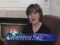 Mary Starrett highlights the country's third largest political party and contrasts the platforms of the two major parties with that of the Constitution Party.
