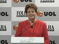 Assista aos principais trechos de Dilma no debate do UOL (18 de agosto)