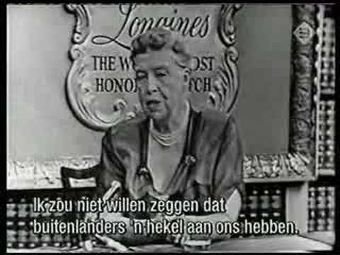 Mrs Eleanor Roosevelt reads from The ...