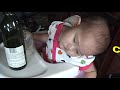 baby drinking wine got drunk passed out baby drinking wine got drunk passed out