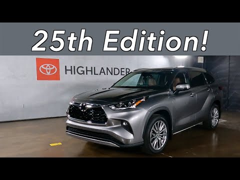 a special close look at the 2025 toyota highlander hybrid 25th edition