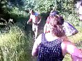 sandra con tobillo torcido