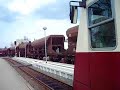Schmalspurg�terzug �berholt triebwagen