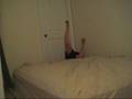 Bedroom trampoline head slam