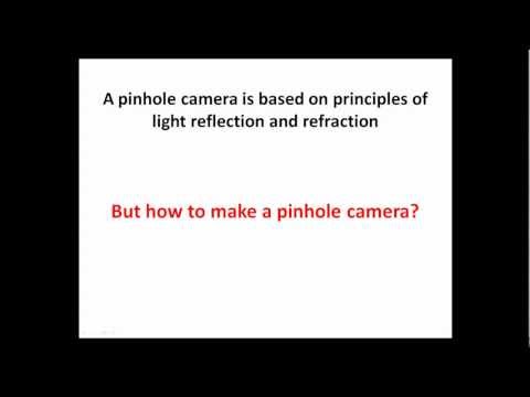how to make ur own pinhole camera