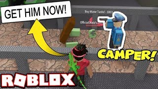 Camping Cop Nearly Stops The Zombie Apocalypse Roblox