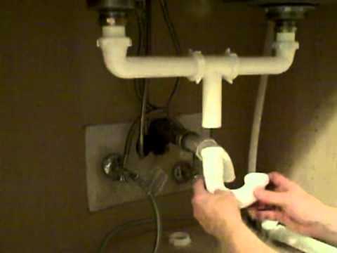 how to install j bend sink trap