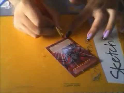 how to paint yu-gi-oh cards