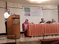 prof ave cleto afonso speaks on his konkani-italiano elementary dictionary, which was released by eminent goan educationist-writer suresh g amonkar at hotel ...