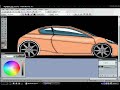 dibujo en paint net car drawing