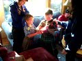 Ethan blowing bagpipe.MOV