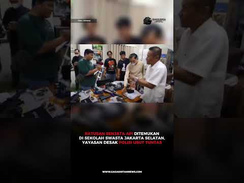 Ratusan Senjata Api Ditemukan di Sekolah Swasta di Jaksel, Yayasan Desak Polisi Usut Tuntas.