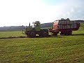 MB Trac, picking up Silage with Poettinger EuroProfi II