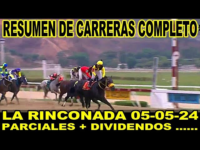 RESUMEN MAS COMPLETO DE CARRERAS HIPICAS 05-05-24  LA RINCONADA 