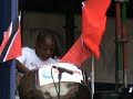 limited to 10 mins and the tune was longer so i had to split it. sorry. 

caribbean steel international community group (csi steelband) playing hooked composed by mark loquan, ken 'professor' philmore, sung by destra garcia. arranged by brent holder.

www.csicommunitygroup.com
csibrent@gmail.com

part 2:
http://www.youtube.com/watch?v=7c_nv02gm64&fmt=18