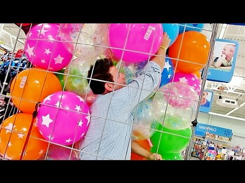 CLIMBING IN BALL CAGE!