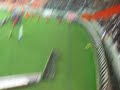 panathinaikos fans start 'horto magiko' at psg's parc des princes, uefa cup, 13/12/2006
