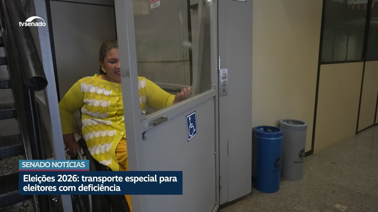 Eleitores com deficiência podem solicitar transporte para o dia da votação