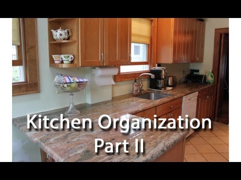 how to organize kitchen counters