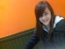 zoe playing with a teabag in mac donalds by danielle and zoe x