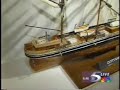 Exhibit of Large Toothpick Ships by Wayne Kusy
