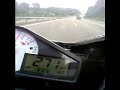 GSX-R em hi speed na autoestrada