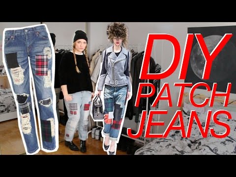 how to patch jeans with a patch