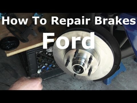 How To Repair Brakes  and Rotors Ford Ranger