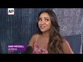 'pretty little liars' star shay mitchell and tom cruise's son connor helped kick of american eagle's 'live your life' campaign tuesday in new york's times sq...