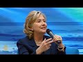 us secretary of state, hillary clinton, in conversation with students at carnegie mellon university in doha, qatar. hosted by al jazeera's abderrahim foukara.