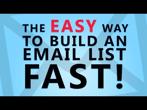 how to build email list