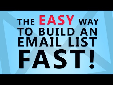 how to build email list