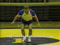 this is a basic wrestling drill to reinforce proper stance and circular movement.