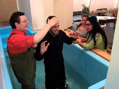 Baptism in Jesus Name at First Apostolic Church of Mishawaka Indiana 4-14-2013