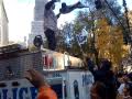 Drunk Yankee fan gets slammed by NYPD and doesnt go to jail!  (2009 Yankee Parade)