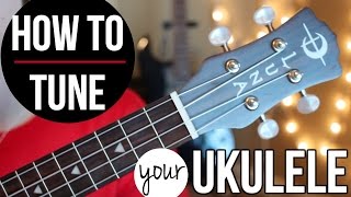 How to tune a ukulele THE EASY WAY (Level 1)