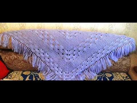 Шаль с веерным узором - DomaVideo.Ru