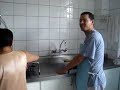 Bagunça na cozinha do Convento em Sto André, Frei Rodrigo MMM, Frei André Tia Terezinha (Mãe do Frei Rodrigo), Tia Genoveva (Tia do Frei Rodrigo) e Eu Eric Castro Filmando