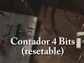 Contador 4 Bits (resetable)