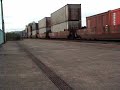 Northbound BNSF Hotshot Intermodal Train