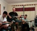 jamin at chell's house with his uncle vince all the way from naples!!!