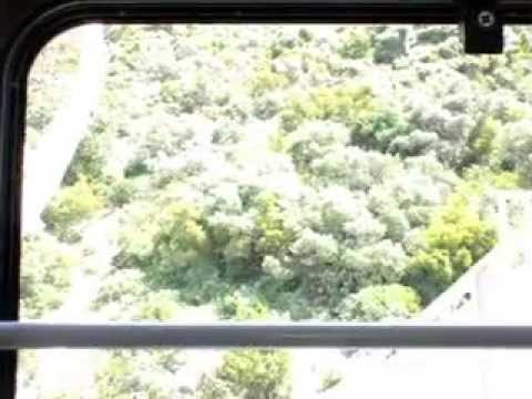 Gibraltar cable car ride, views of ...