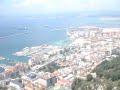 Gibraltar cable car ride, views of Spain from Gibraltar