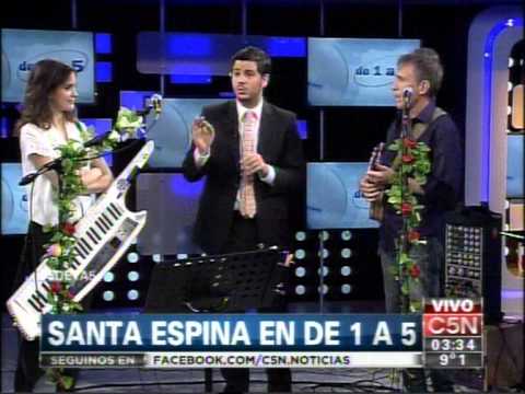 espina - Acústico de Santa Espina en De 1 a 5 con Nicolás Magaldi, Lorena Serini y Jimena Grandinetti (Parte 1).